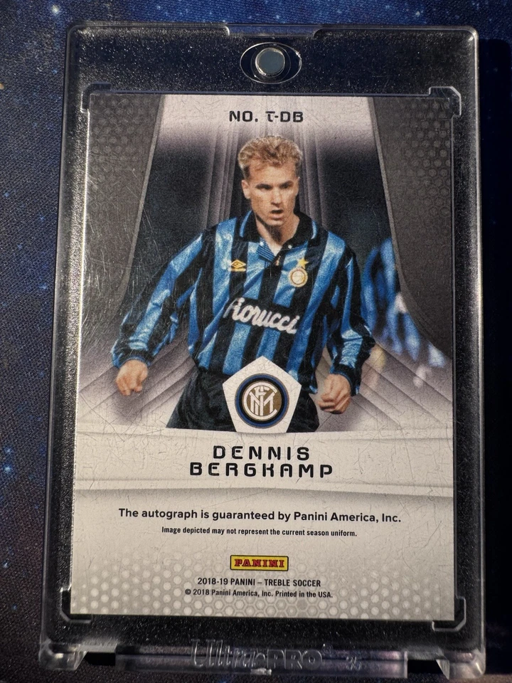 2018-19 Panini Treble Triumphant Auto /199 Dennis Bergkamp #T-DB Auto - Image 2 of 4