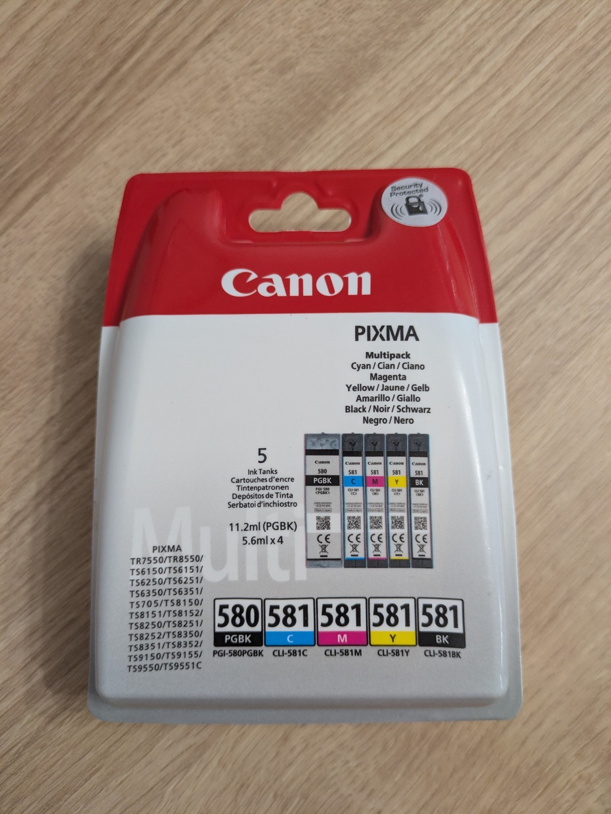 Genuine Canon PGI- 580XL/CLI-581 Multipack Ink Cartridge For Pixma TS6350 TR7550
