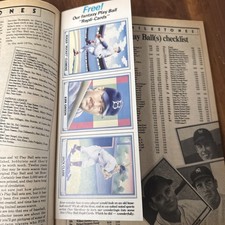 1988 Baseball Cards Magazine Clemens, Gibson, Clark HOF Repli-Cards UNCUT MINT