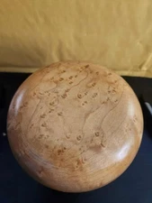 Handmade Birdseye Maple Stair Newel Cap Keepsake Finial Woodturning Art