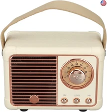 Tbest Vintage Bluetooth Speaker,Retro Bluetooth Speaker Vintage Decor Old