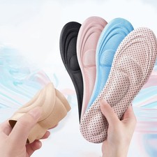 4D Memory Foam Insoles for Feet Man Women Sneakers Breathable Deodorant