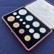 1937 PROOF SPECIMEN COIN SET INC MAUNDY GEORGE VI CORONATION ROYAL MINT M252