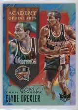 2019 Panini Court Kings Academy of Fine Arts Jade /25 Clyde Drexler #22 HOF 8f4