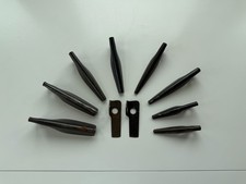 Vintage Chouinard USA Lot, 8 Angle Pitons And 2 Knifeblade Pitons
