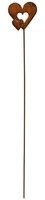 Rost Gartenstecker Doppeltes Herz 112 Cm Edelrost Gartendeko Metall Rostdeko