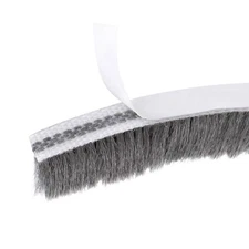 Weather Stripping 0.28x0.47 Inch 16.4 Ft Felt Pile Brush Window Door Seal