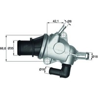 Mahle TI 125 88 Thermostat KüHlmittel FüR Alfa Romeo Fiat Lancia Stilo Punto