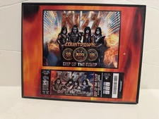 8x10 Glass  Framed KISS Last Show Ever Commemorative Ticket ￼