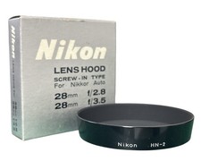Unused Nikon HN-2 Lens Metal Hood for Nikkor Auto 28mm f/2.8 f/3.5 From JAPAN