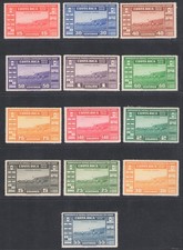 1947 Costa Rica, Football Championship - Airmail - Yvert No. 54/63 + 136/38