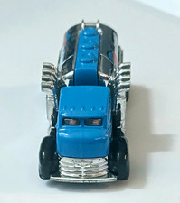 Hot Wheels Fast Gassin 100 Octane 164 Diecast Tanker Truck Bluesilverblack