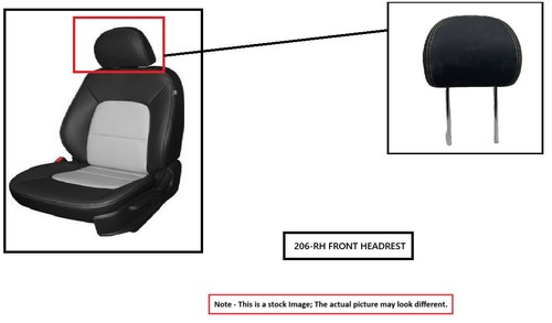 RH GRY LEA FRT HEADREST OEM 2019 TOYOTA HIGHLANDR