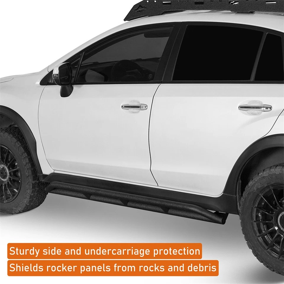 Tubular Drop Side Step Nerf Bars Running Board For 2013-2017 Subaru XV Crosstrek - Image 2 of 4