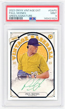 2023 Onyx Extended Baseball Paul Skenes Rookie Green Signature /50  PSA 9 🔥🔥