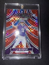 2024 Panini Rookies & Stars - Airborne J.J. McCarthy #A-JMY Red Plaid (RC)