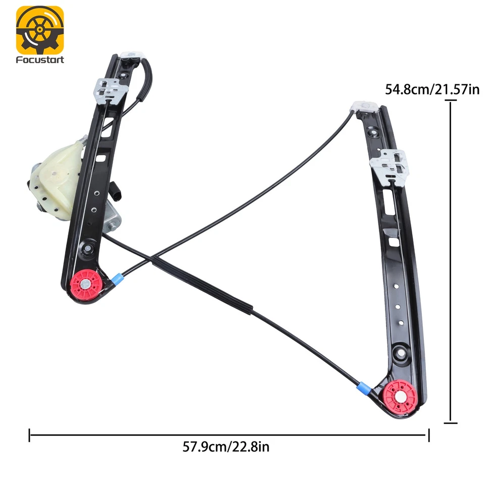 Window Regulator Front Right W/ Motor For BMW E46 316i 318i 320i 325i 330i Sedan - image 2 of 4