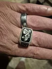 Vtg Sterling Silver Bradford Exchange Ruler Of The Skies' Eagle Diamond Ringsz12
