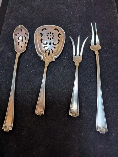 Antique Gorham Sterling Silver Etruscan 4 piece Serving Set 54 grams