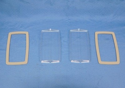Sport Lamp Lenses and Gaskets Set 1970 71 Mercury Cyclone GT Grill lights