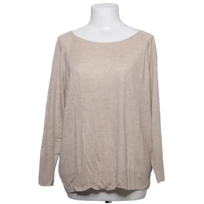 Zara Knit, pull en tricot, taille : M, beige, acrylique/viscose, unicolore #4v2 - Photo 1/4