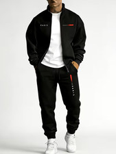 SPECIAL PRICE Men's Jogging Tracksuit Set Streetwear 2 Pc Set Zip up Jacket