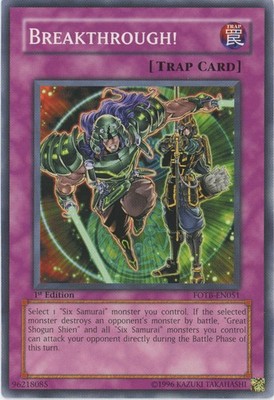 Yugioh Breakthrough! FOTB-EN051 Common 1st Edition LP