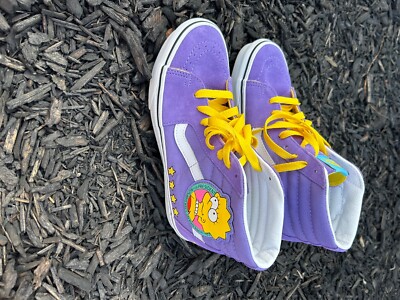 Women’s Size VANS Sk8-Hi x The Simpsons Lisa Prez In Original 