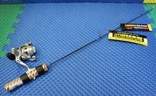 HT Enterprise Ice Fishing Spinning Rod/Reel Slab Stopper Combo 27" SLTS-27MLSC