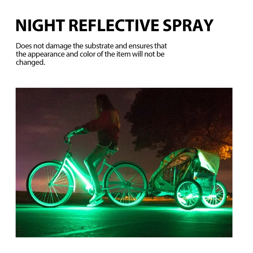 Night Reflective Spray Bright Spray Paint Night Riding Reflective Glow-in-Dark - Image 2 of 4