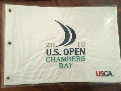 2015 U.S. US Open Golf Pin Flag Spieth Wins Chambers Bay PGA NWT Rare Tiger NEW