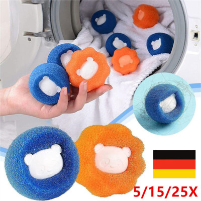 1-25X Magic Wäsche Ball , Kleidung Reinigung Werkzeug Haar Haustier Entferner.
