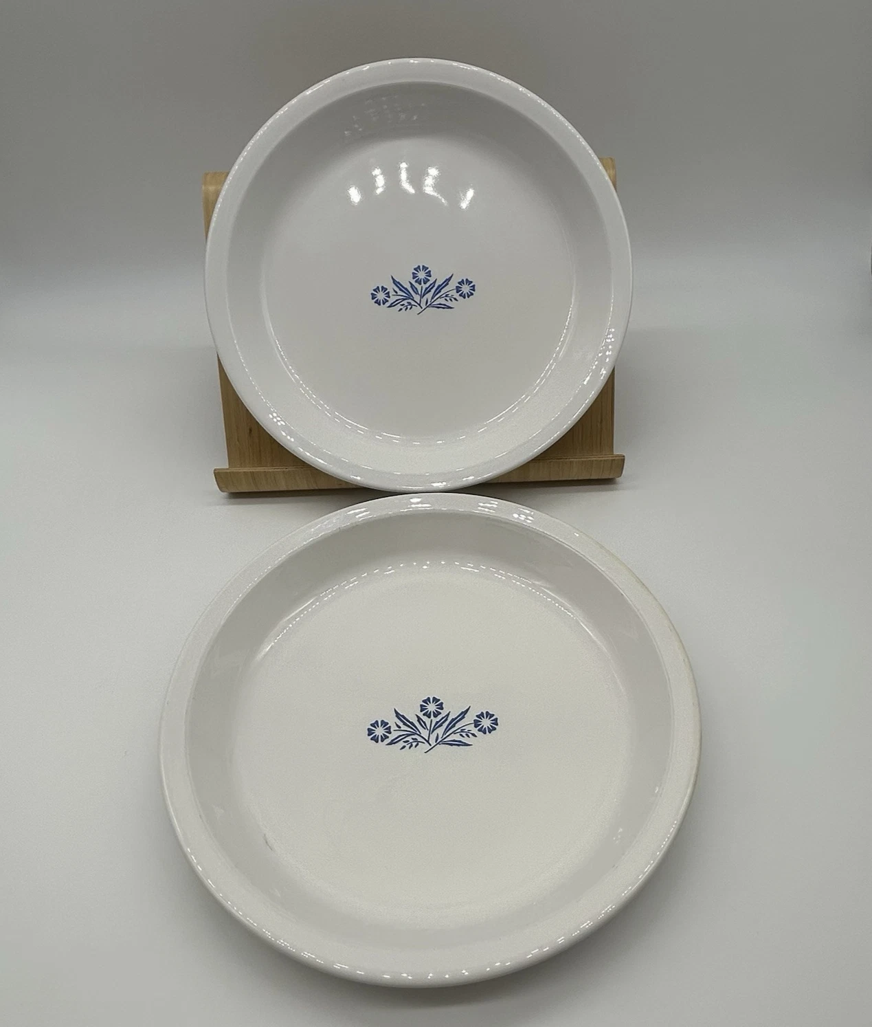 Corning Ware Cornflower Pie Plate Pan Dish 9" × 1 1/4" P-309 USA Vintage - 2