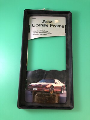 Sport License Frame Black-VB5