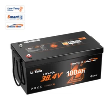 LiTime 36V 100Ah Bluetooth LiFePO4 Lithium Battery For Outboard Trolling Motor