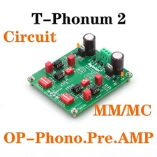 T-Phonum 2 SMT OP Phono Pre- Amplifier Finished Board MM/MC(RIAA)