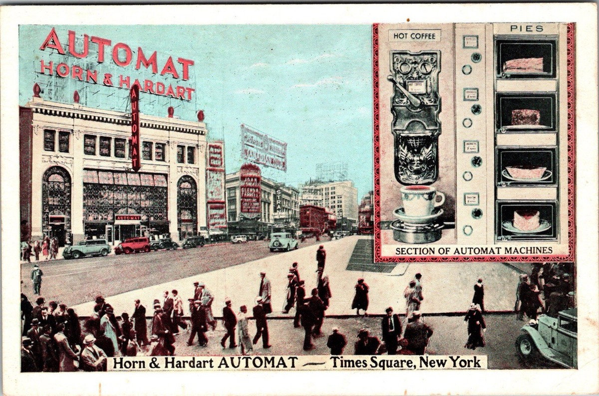 Horn & Hardart Automat Times Square New York City Vending Machines