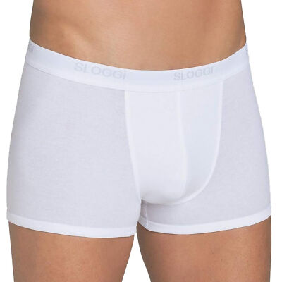 Sloggi men Basic Short Herren Boxershorts Gr. XS Baumwolle Weiß