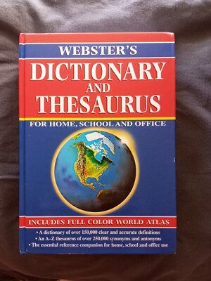 Websters Dictionary and Thesaurus 2002 Edition Hard Back, ''GREAT COND.''