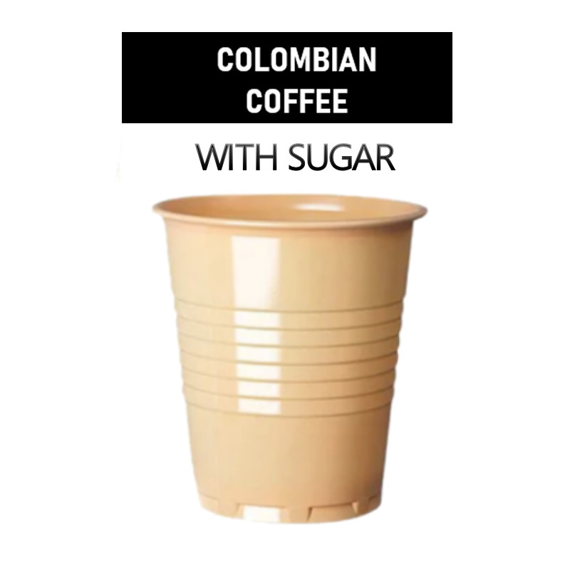 COLOMBIA WITH SUGAR white coffee in cup 73mm incup vending machines Darenth Klix