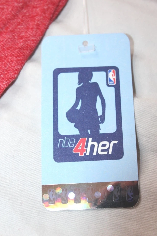 Atlanta Hawks NBA Women's Red 3/4 Sleeve Raglan Triblend Shirt Size Large New - Image 4 of 4