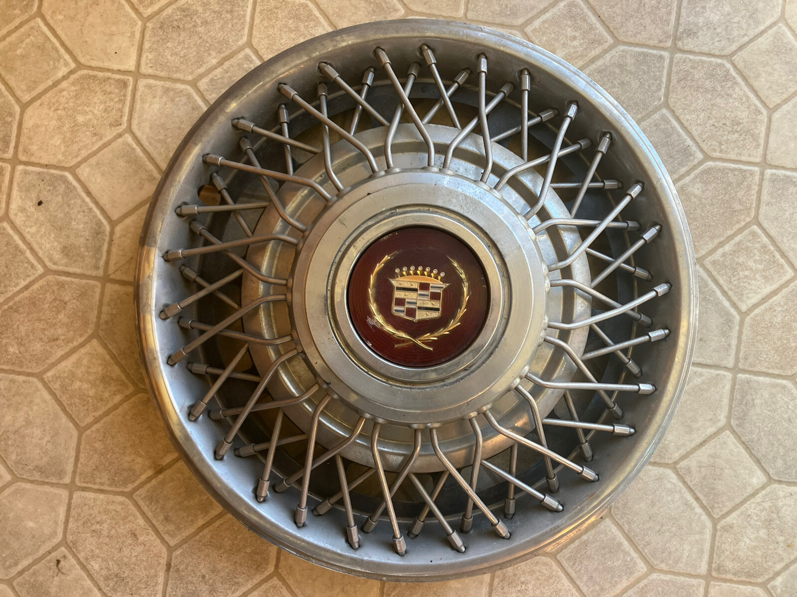 19811985 Cadillac Seville Wire Spoke Hubcap eBay