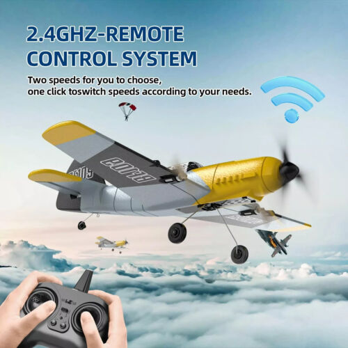 RC 3 Channel BF-109 DEERC VOLTANTEX Z-Series Remote Control Airplane 2.4GHz gyro - Picture 3 of 3