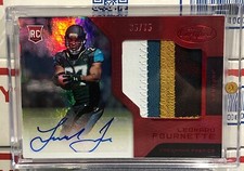 2017 CERTIFIED LEONARD FOURNETTE, #202, AUTO, 4 COLOR PATCH, RED MIRROR #35/75
