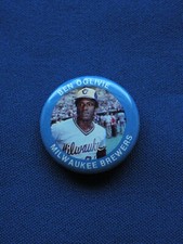 1984 Fun Foods MLBPA Baseball Button Ben Oglivie Milwaukee Brewers #67 MLB