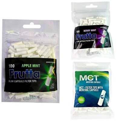 Frutta Kapsel Menthol/Beere Minze/Apfel Minze Filter Tips UK schneller kostenloser Versand