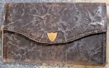 Vintage Clauss USA 2pc Scissors Set In Leather Case With Green Interior