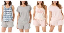 Lucky Brand Women's 3 Piece Terry Summer Pajama Set Tee Shorts Tank Size XXL