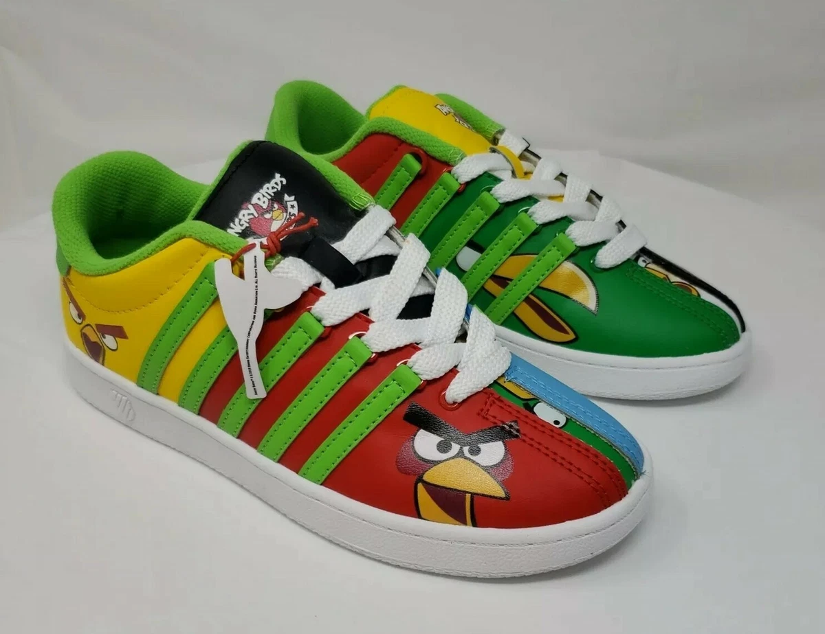 K Swiss Angry Birds Sneakers Tennis Shoes 1st Gen Kids Boys Girls Sz 4.5 Varsity