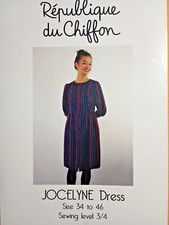 Republique du Chiffon Jocelyne Dress sewing pattern Size 34-36  Envelope Damage
